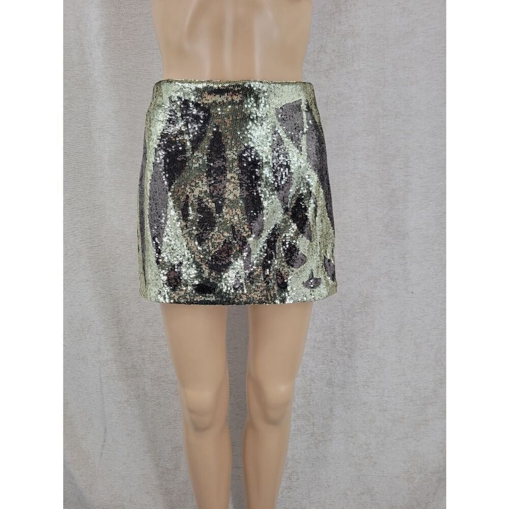 Haute Hippie Sequin Mini Skirt